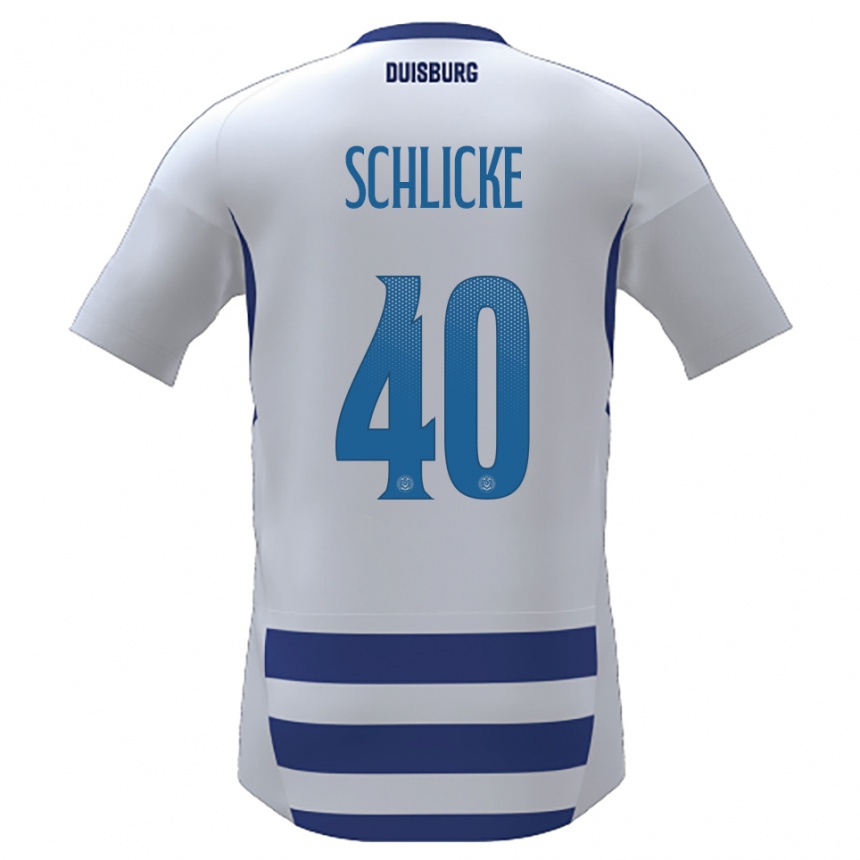 ילדים כדורגל בן שליקה #40 לבן כחול ג'רזי ביתית 2025/26