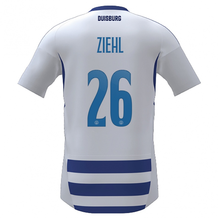 ילדים כדורגל נלי ציהל #26 לבן כחול ג'רזי ביתית 2025/26