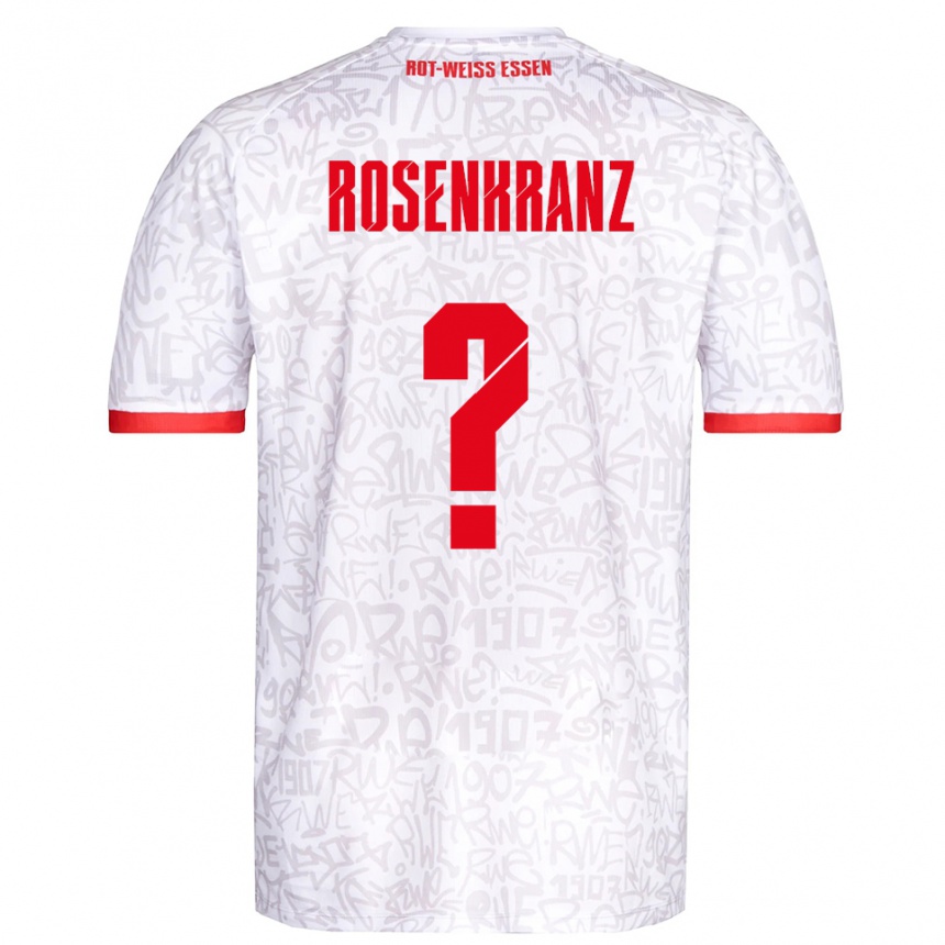 ילדים כדורגל Colin Rosenkranz #0 לבן אדום ג'רזי ביתית 2025/26