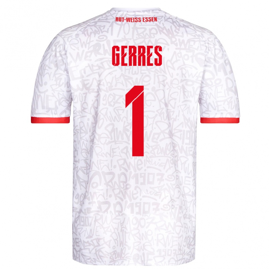 ילדים כדורגל רומרו גרס #1 לבן אדום ג'רזי ביתית 2025/26