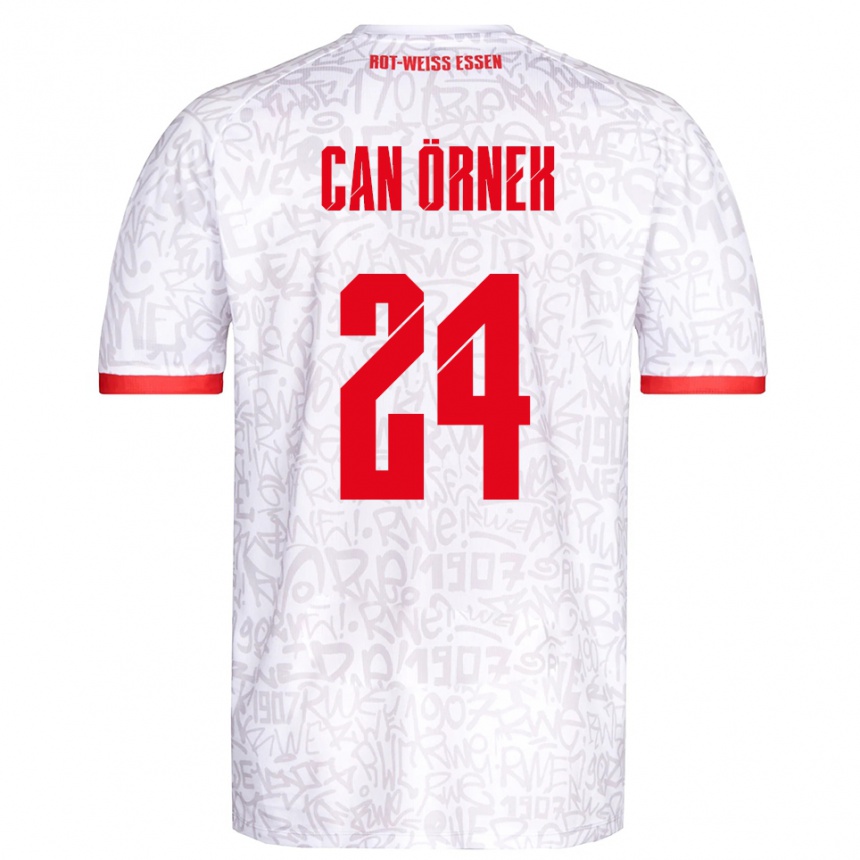 ילדים כדורגל Eray Can Örnek #24 לבן אדום ג'רזי ביתית 2025/26