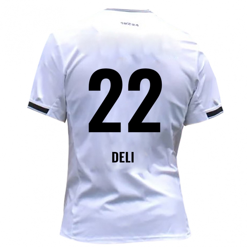 ילדים כדורגל Levin Deli #22 לבן אדום ג'רזי ביתית 2025/26