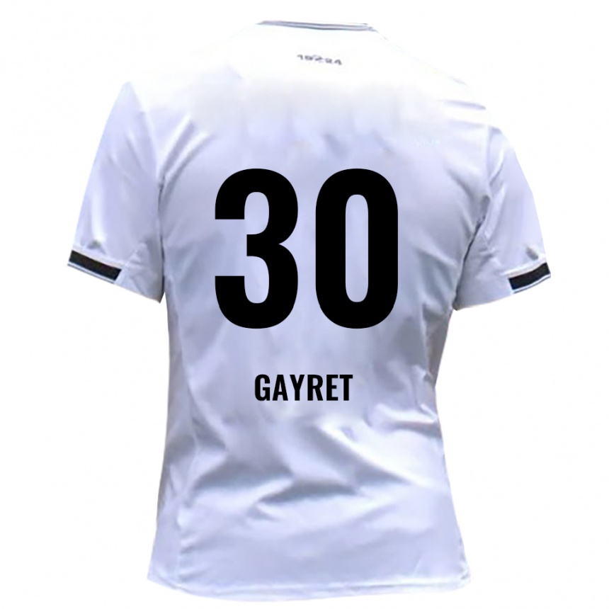 ילדים כדורגל Timur Gayret #30 לבן אדום ג'רזי ביתית 2025/26