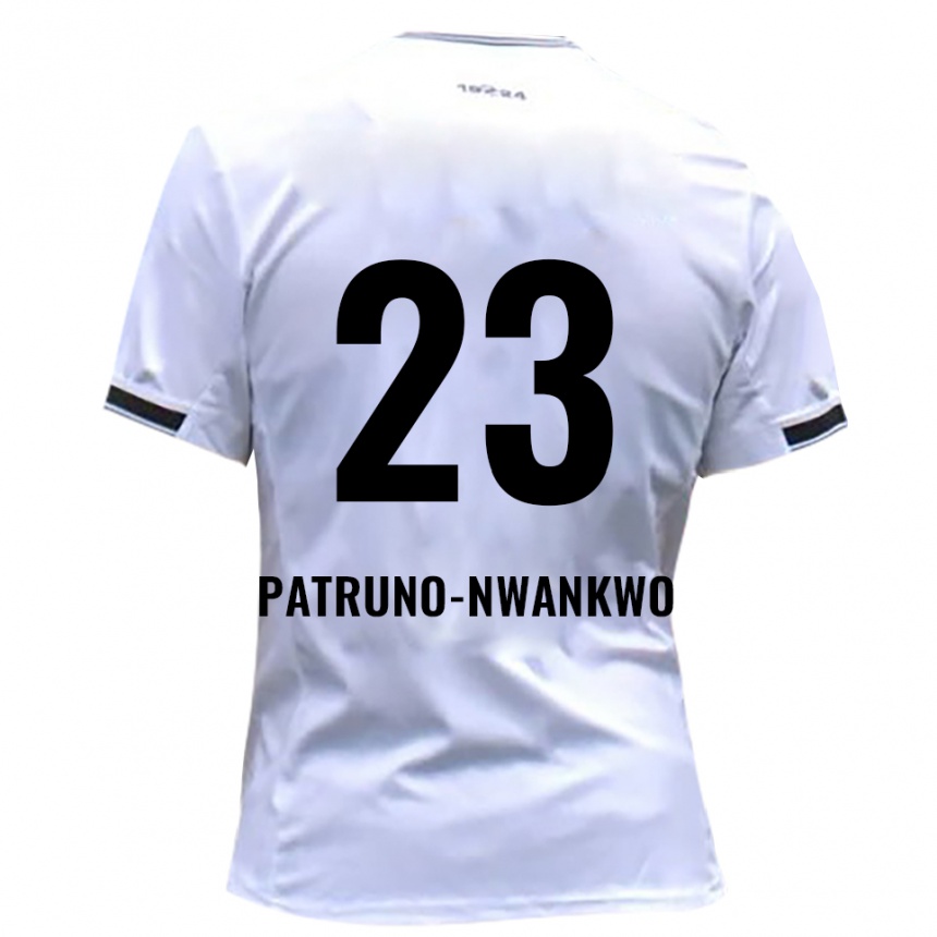 ילדים כדורגל Josiah Patruno-Nwankwo #23 לבן אדום ג'רזי ביתית 2025/26