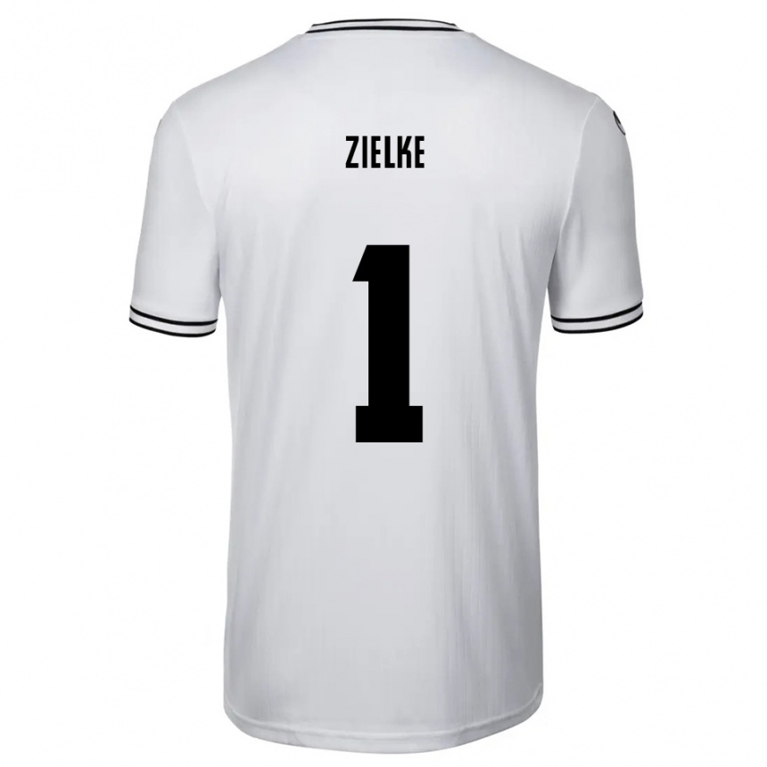 ילדים כדורגל Paul Zielke #1 לבן שחור ג'רזי ביתית 2025/26