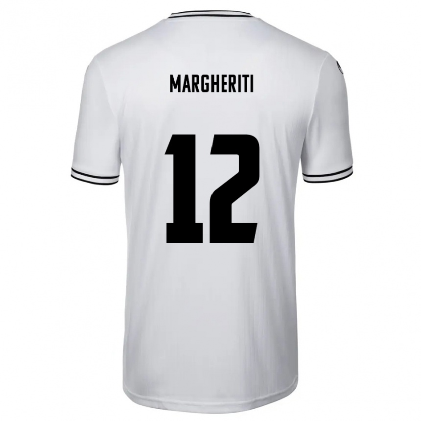ילדים כדורגל דנילו מרגריטי #12 לבן שחור ג'רזי ביתית 2025/26