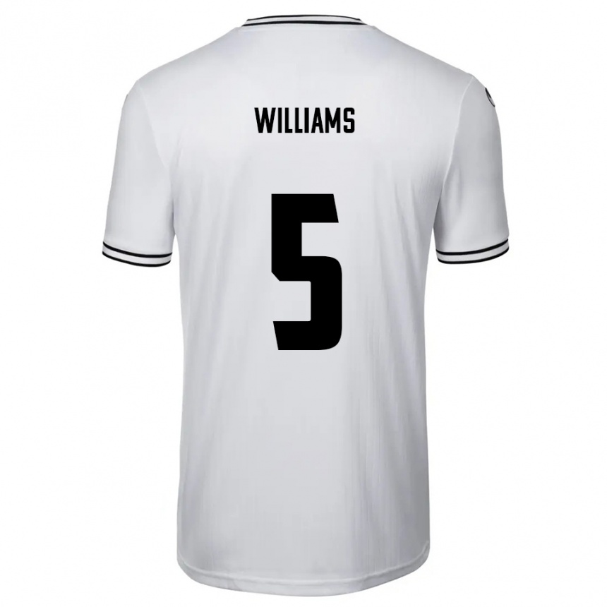 ילדים כדורגל Daniel Williams #5 לבן שחור ג'רזי ביתית 2025/26