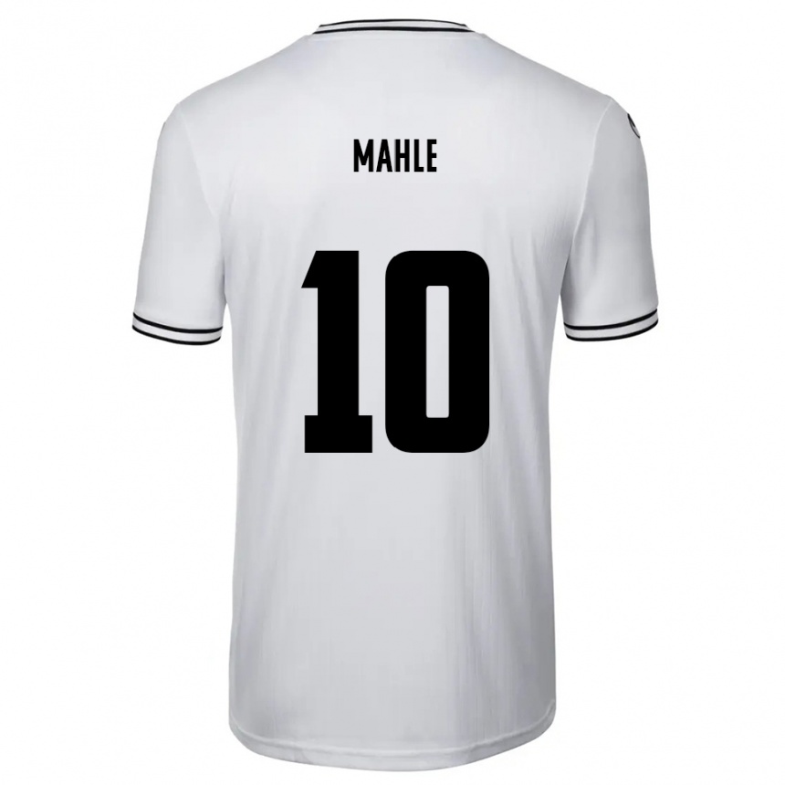 ילדים כדורגל לינוס מאהלה #10 לבן שחור ג'רזי ביתית 2025/26