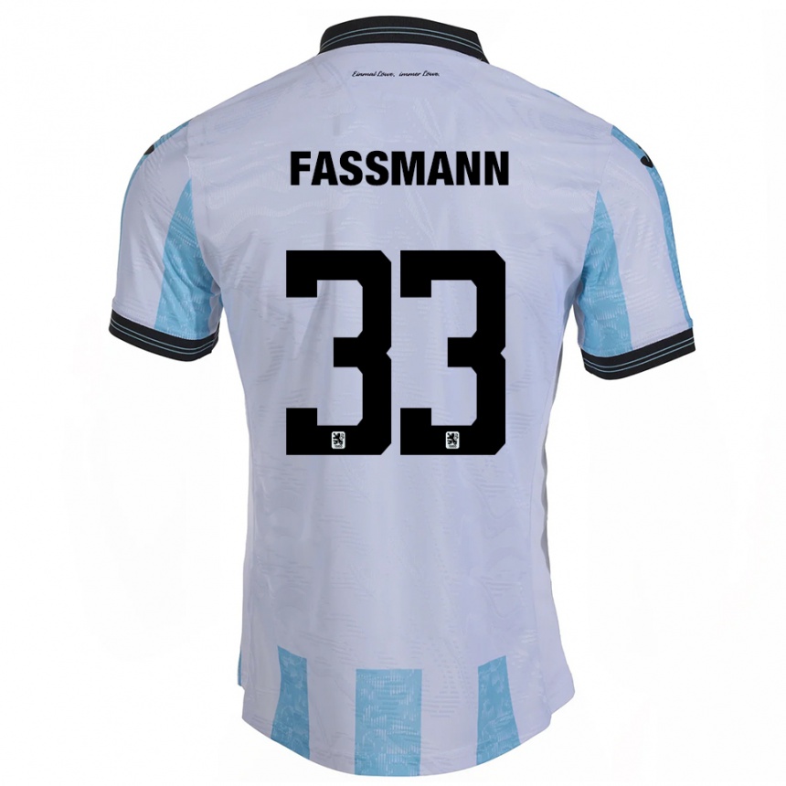 ילדים כדורגל לאסה פסמן #33 לבן תכלת ג'רזי ביתית 2025/26