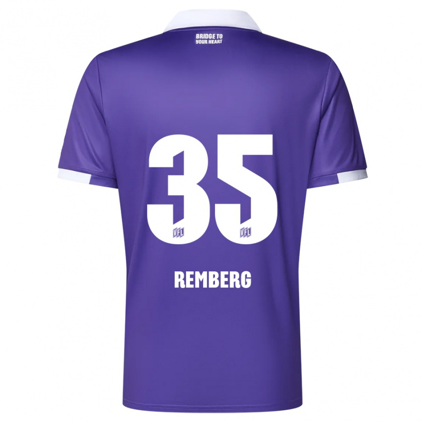 ילדים כדורגל Mats Remberg #35 סגול לבן ג'רזי ביתית 2025/26