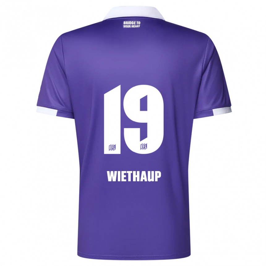 ילדים כדורגל קווין ויטהאופ #19 סגול לבן ג'רזי ביתית 2025/26