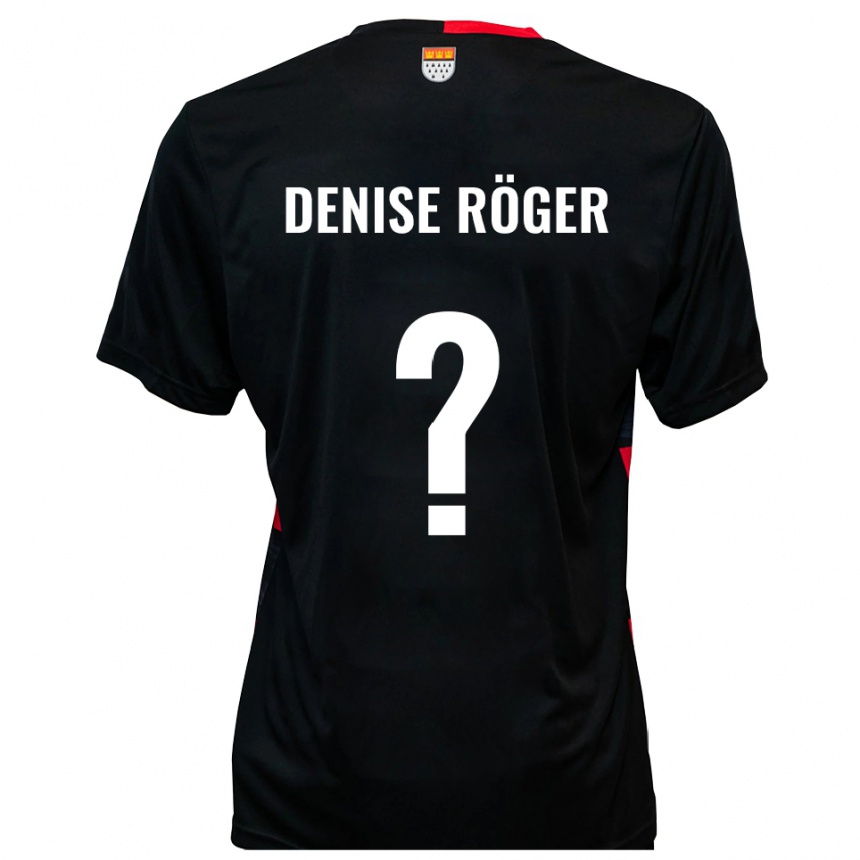 ילדים כדורגל Kim Denise Röger #0 שחור אדום ג'רזי ביתית 2025/26