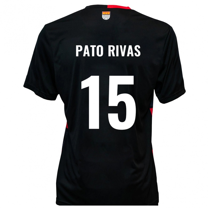 ילדים כדורגל אנריק פאטו ריבאס #15 שחור אדום ג'רזי ביתית 2025/26
