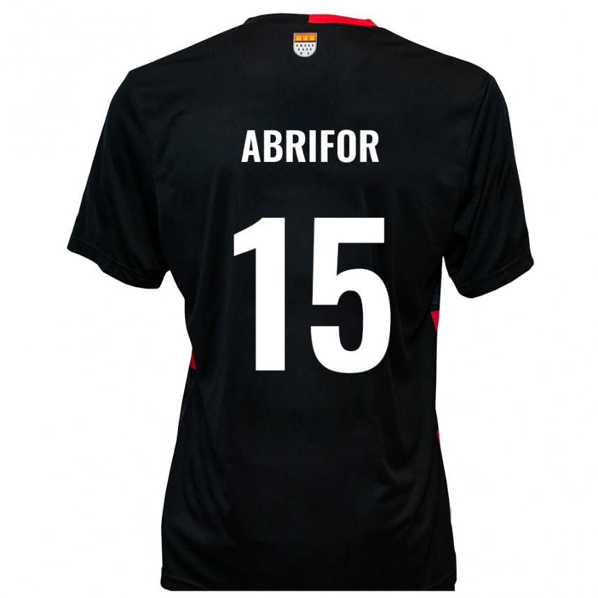 ילדים כדורגל Devine Abrifor #15 שחור אדום ג'רזי ביתית 2025/26