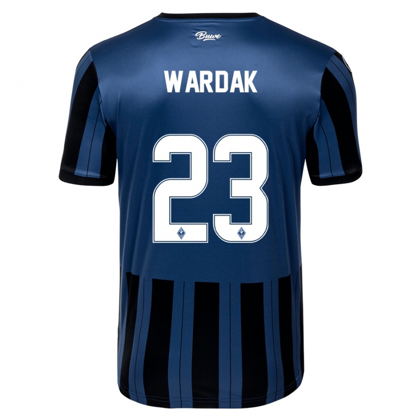 ילדים כדורגל יוסוף ורדאק #23 כחול אפור שחור ג'רזי ביתית 2025/26