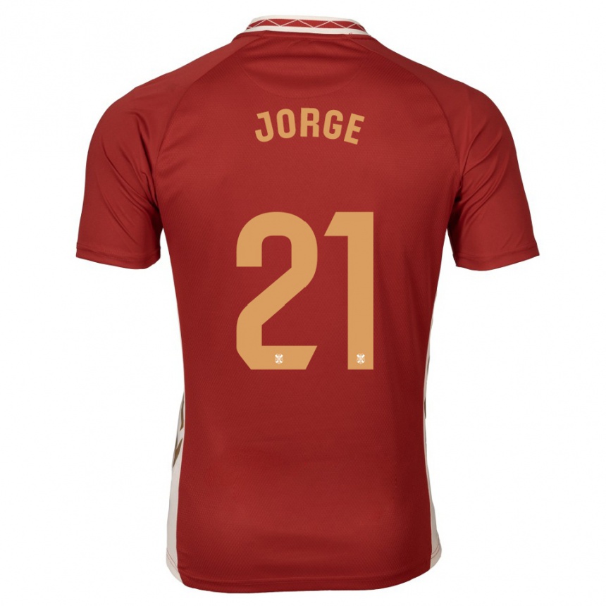 ילדים כדורגל ג׳רמי חורחה #21 בורדו זהב הרחק ג'רזי 2025/26