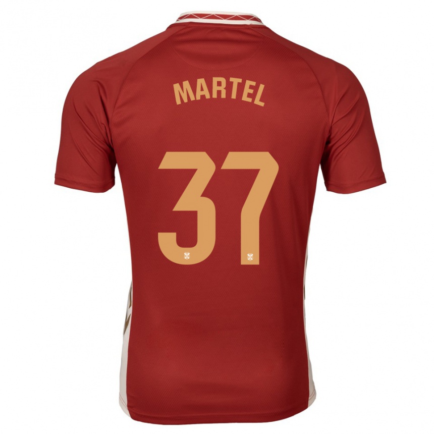 ילדים כדורגל Kevin Martel #37 בורדו זהב הרחק ג'רזי 2025/26