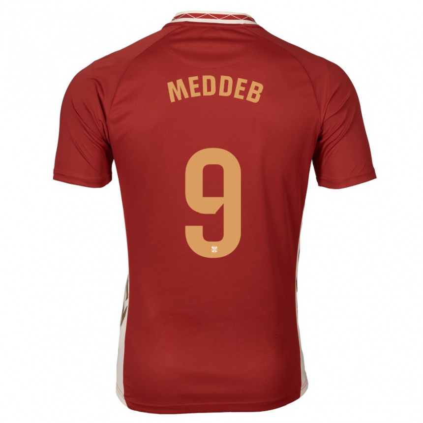 ילדים כדורגל Walid Meddeb #9 בורדו זהב הרחק ג'רזי 2025/26