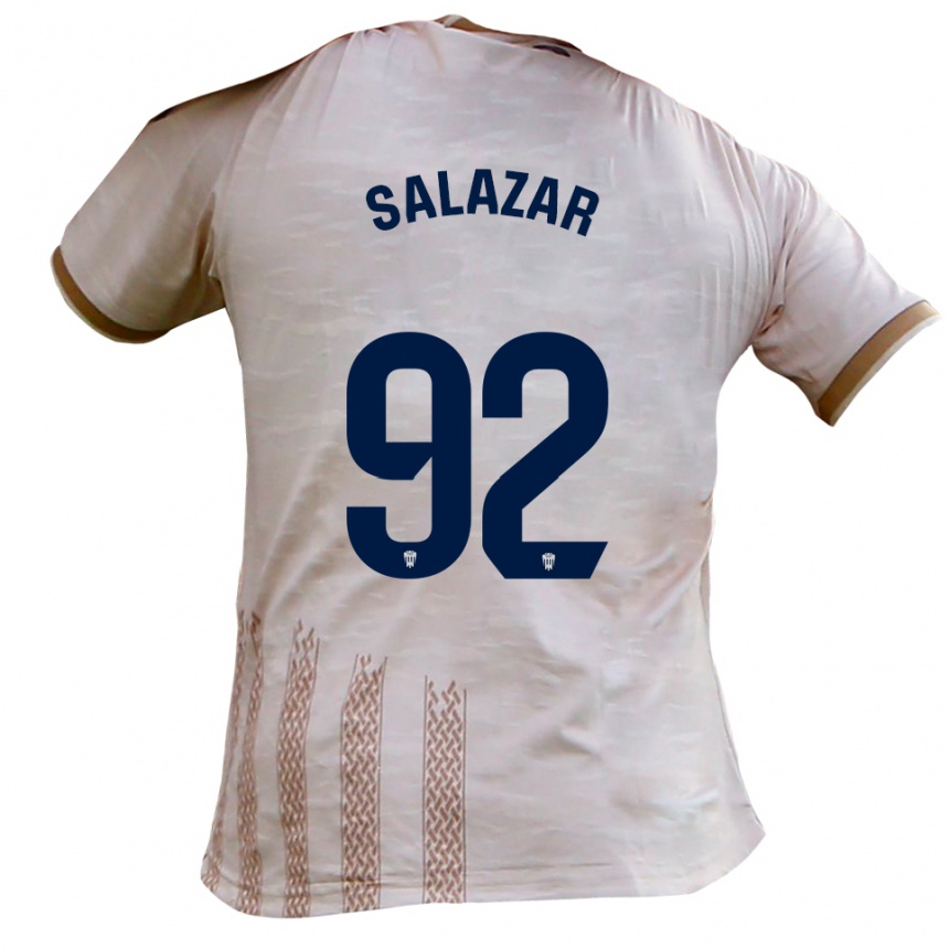 ילדים כדורגל ישראל סלזאר #92 לבן מלוכלך חום הרחק ג'רזי 2025/26