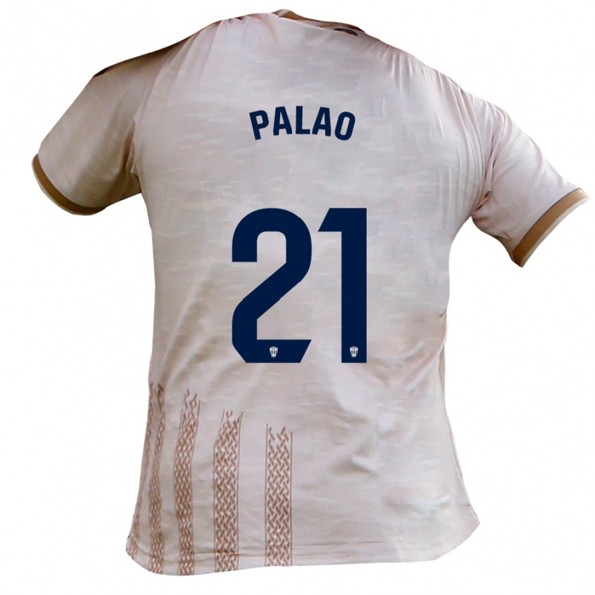 ילדים כדורגל Rafa Palao #21 לבן מלוכלך חום הרחק ג'רזי 2025/26