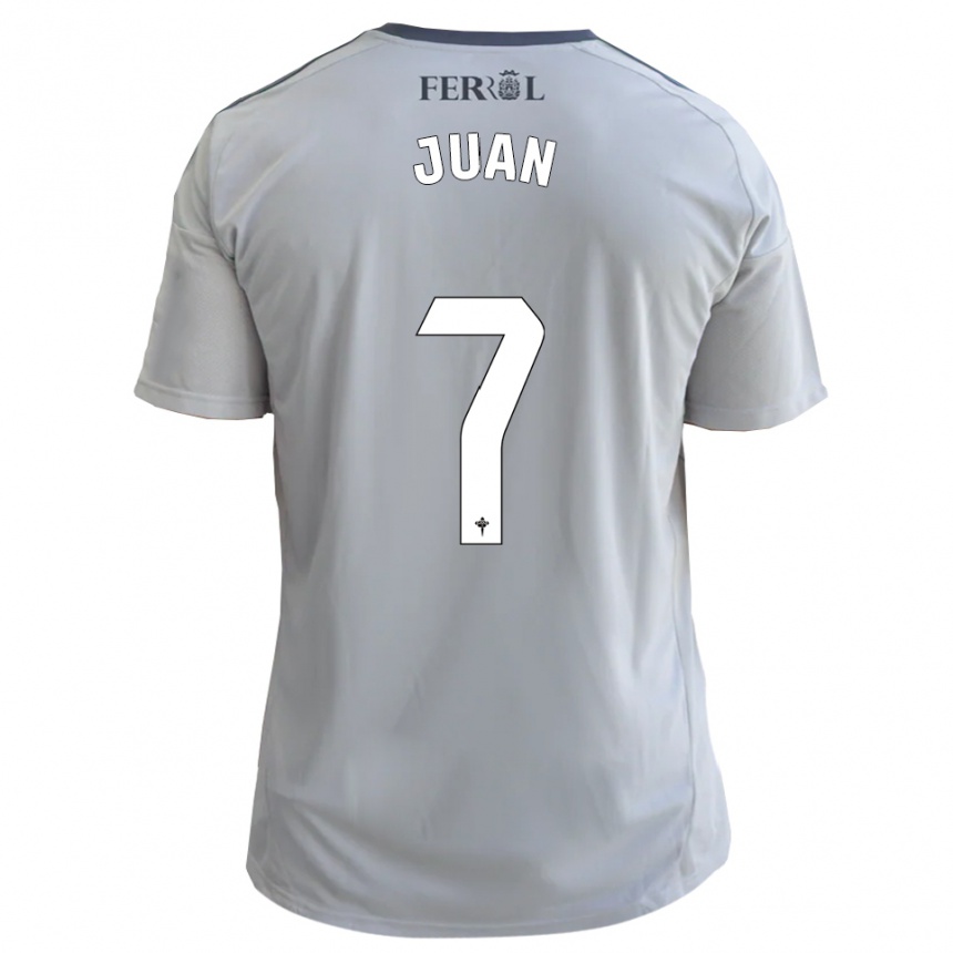 ילדים כדורגל אלברו חואן #7 אפור כסף הרחק ג'רזי 2025/26