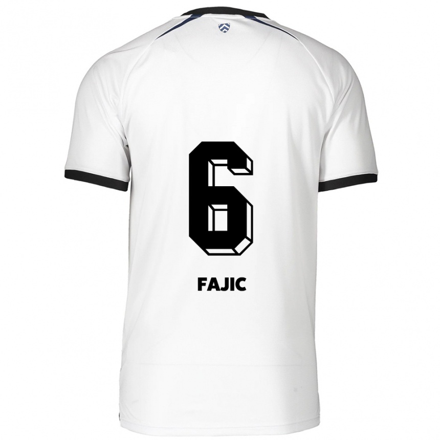 ילדים כדורגל סואט פאיק #6 לבן שחור הרחק ג'רזי 2025/26