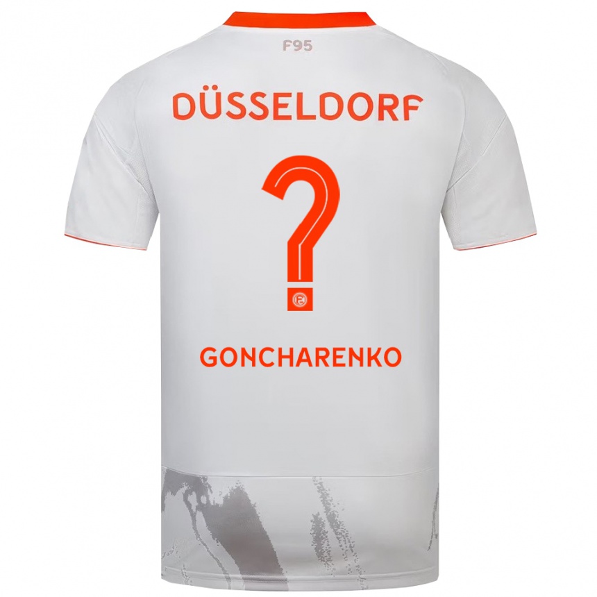 ילדים כדורגל Andriy Goncharenko #0 לבן כתום הרחק ג'רזי 2025/26