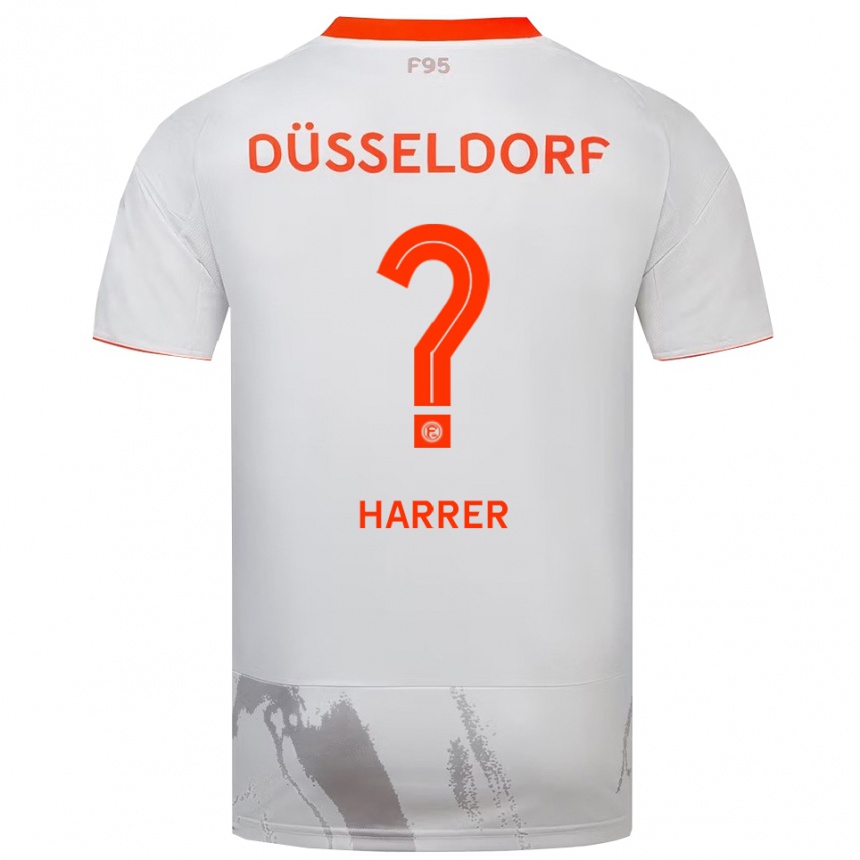 ילדים כדורגל Celine Harrer #0 לבן כתום הרחק ג'רזי 2025/26