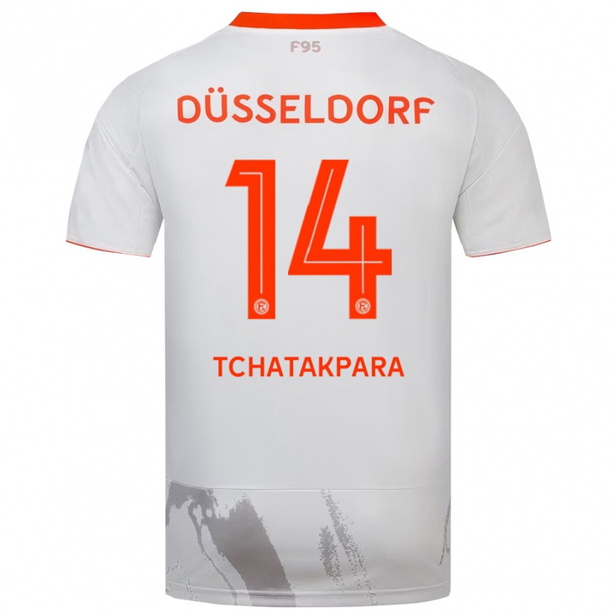 ילדים כדורגל Adnane Tchatakpara #14 לבן כתום הרחק ג'רזי 2025/26