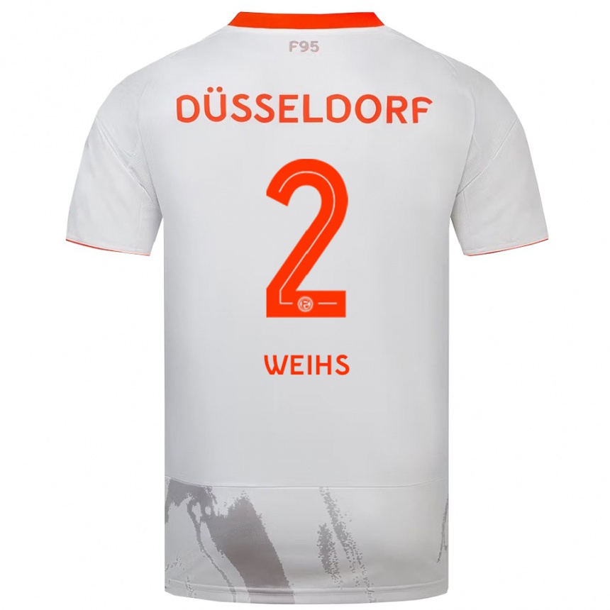 ילדים כדורגל פול יאן וייס #2 לבן כתום הרחק ג'רזי 2025/26