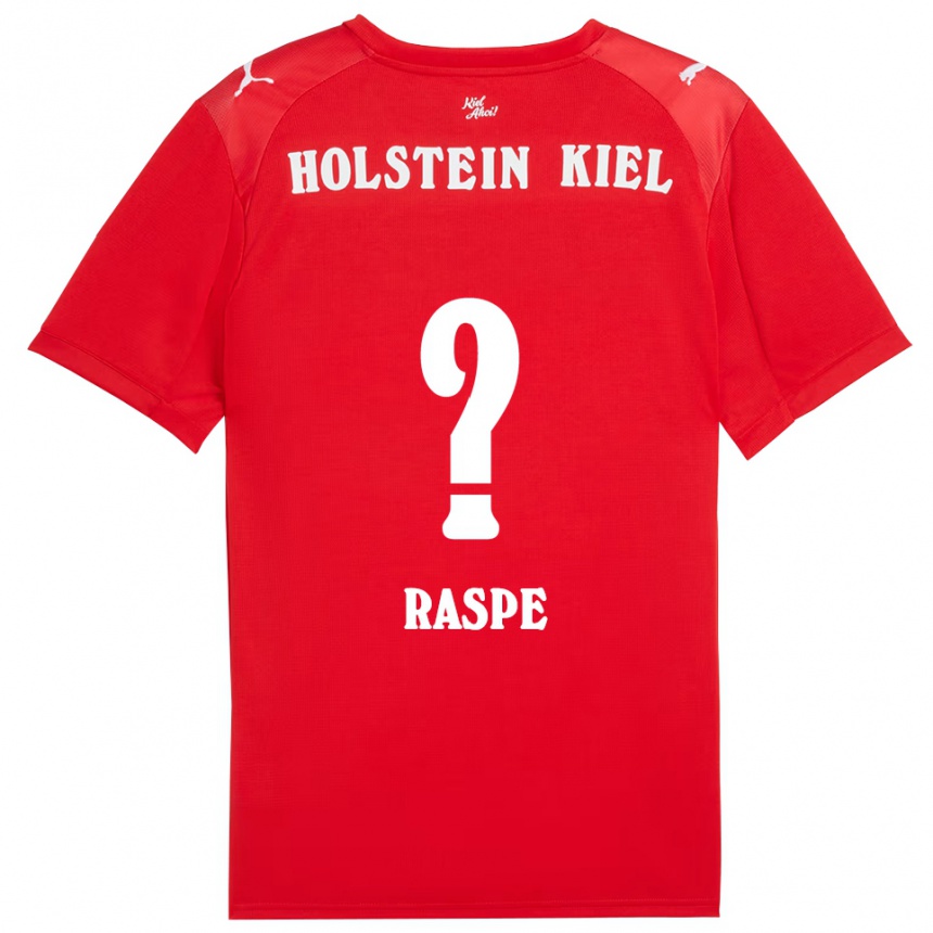 ילדים כדורגל Maximilian Raspe #0 אדום כחול הרחק ג'רזי 2025/26