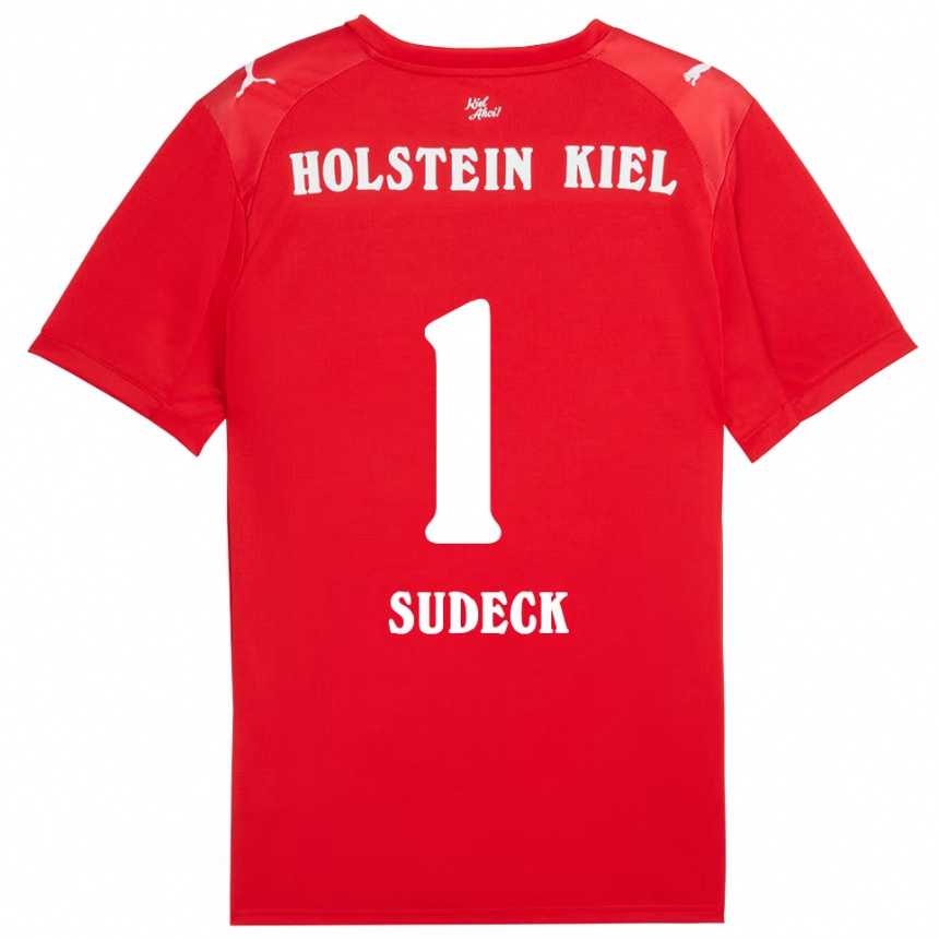 ילדים כדורגל Thore-Liam Sudeck #1 אדום כחול הרחק ג'רזי 2025/26