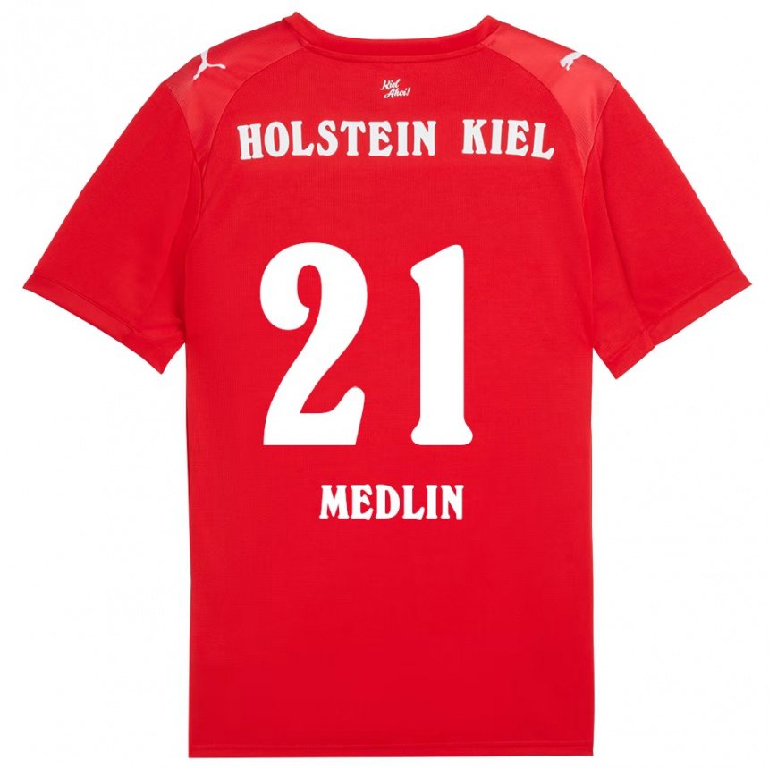 ילדים כדורגל קספר ג׳וליוס מדלין #21 אדום כחול הרחק ג'רזי 2025/26