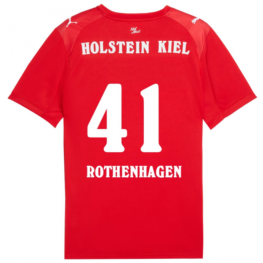 ילדים כדורגל Lio Rothenhagen #41 אדום כחול הרחק ג'רזי 2025/26