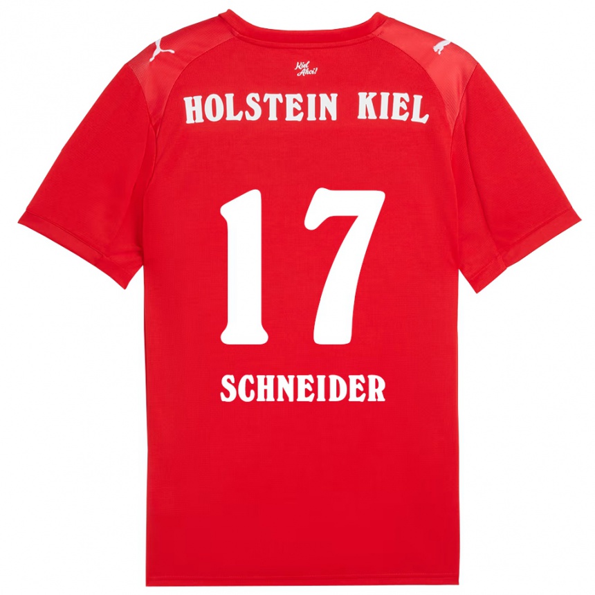 ילדים כדורגל Aaron Schneider #17 אדום כחול הרחק ג'רזי 2025/26