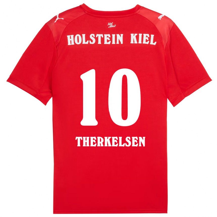 ילדים כדורגל יונס תרקלסן #10 אדום כחול הרחק ג'רזי 2025/26