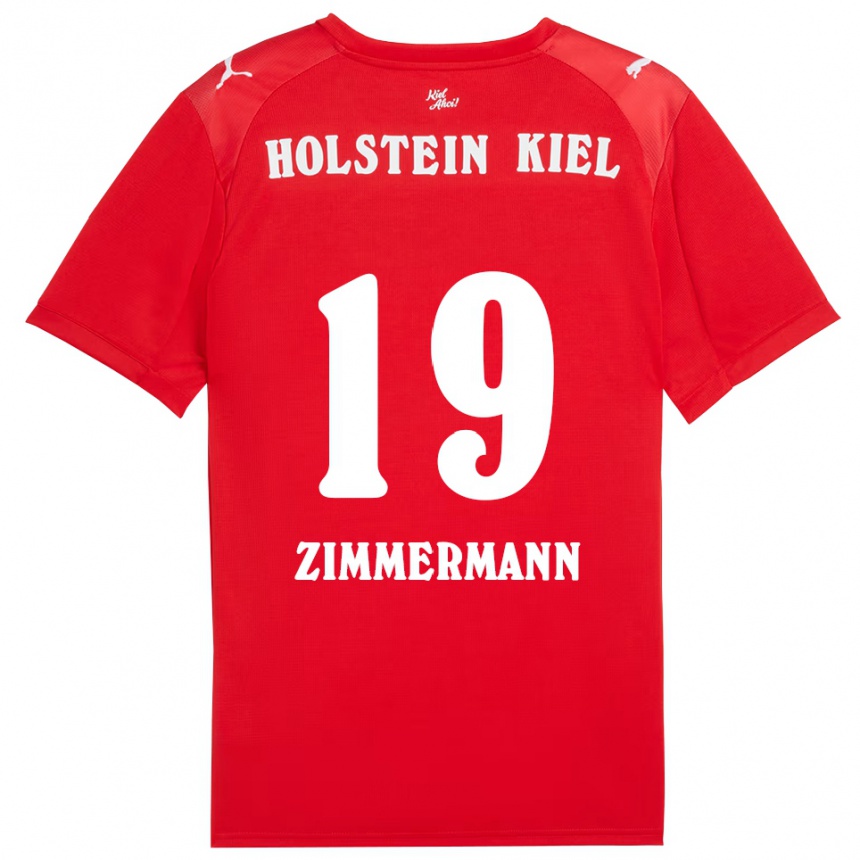 ילדים כדורגל Luiza Zimmermann #19 אדום כחול הרחק ג'רזי 2025/26