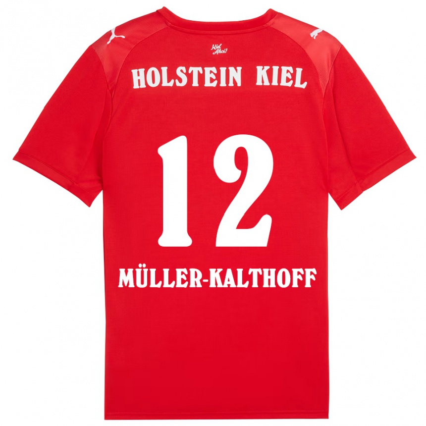 ילדים כדורגל Henrie Müller-Kalthoff #12 אדום כחול הרחק ג'רזי 2025/26