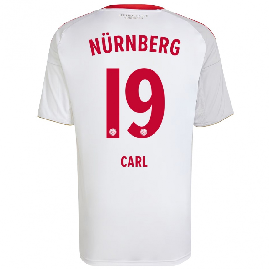 ילדים כדורגל Ferdinand Carl #19 לבן אדום הרחק ג'רזי 2025/26