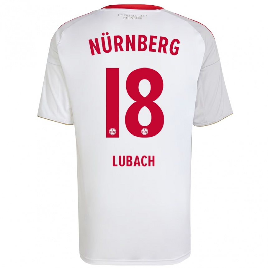 ילדים כדורגל רפאל לובאך #18 לבן אדום הרחק ג'רזי 2025/26 ילדים כדורגל רפאל לובאך #18 לבן אדום הרחק ג'רזי 2025/26