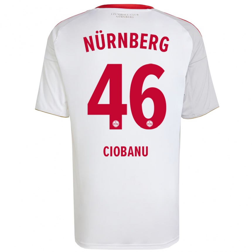 ילדים כדורגל יון צ׳ובאנו #46 לבן אדום הרחק ג'רזי 2025/26