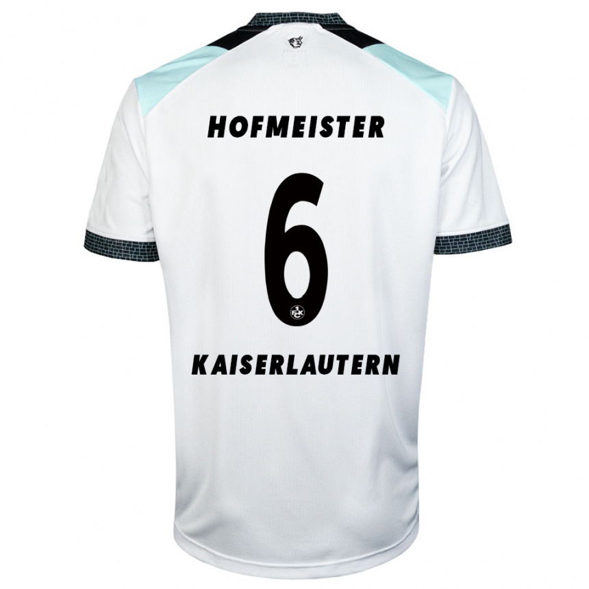 ילדים כדורגל דיון הופמייסטר #6 לבן שחור הרחק ג'רזי 2025/26