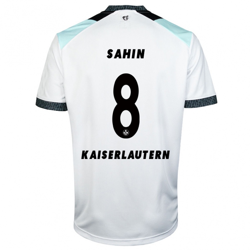 ילדים כדורגל סמיה שאהין #8 לבן שחור הרחק ג'רזי 2025/26