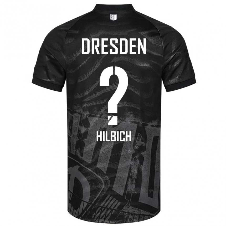 ילדים כדורגל Amelie Hilbich #0 שחור אפור הרחק ג'רזי 2025/26