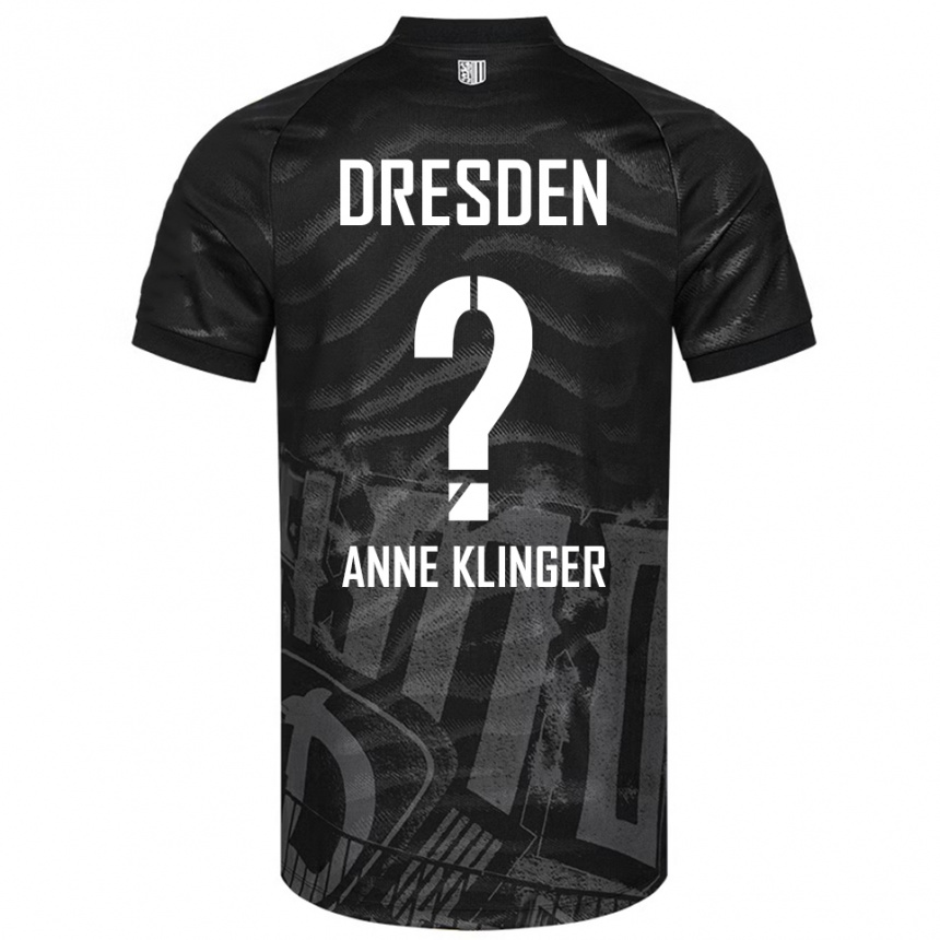 ילדים כדורגל Jo Anne Klinger #0 שחור אפור הרחק ג'רזי 2025/26