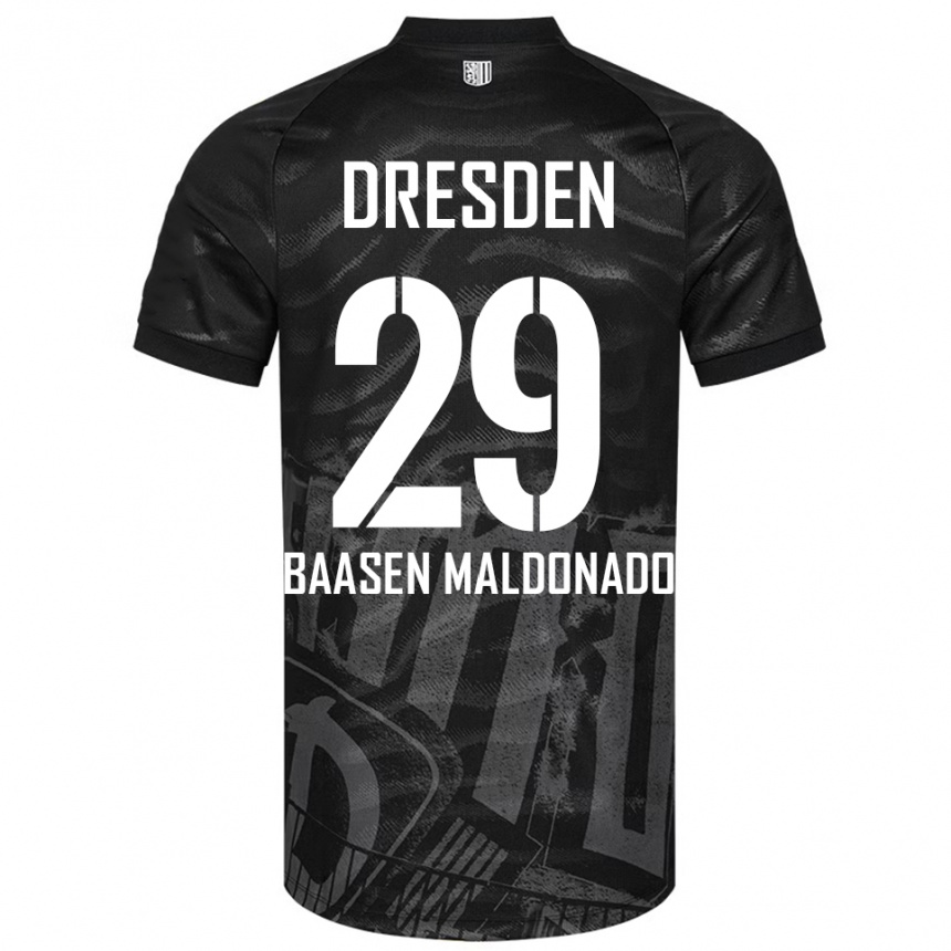 ילדים כדורגל לואיס-אלכסנדר באזן מלדונאדו #29 שחור אפור הרחק ג'רזי 2025/26