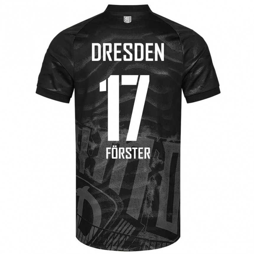 ילדים כדורגל קולין נואל פורסטר #17 שחור אפור הרחק ג'רזי 2025/26