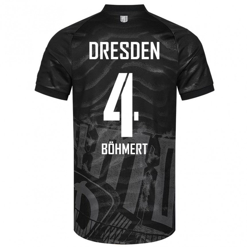 ילדים כדורגל יונס בוהמרט #4 שחור אפור הרחק ג'רזי 2025/26