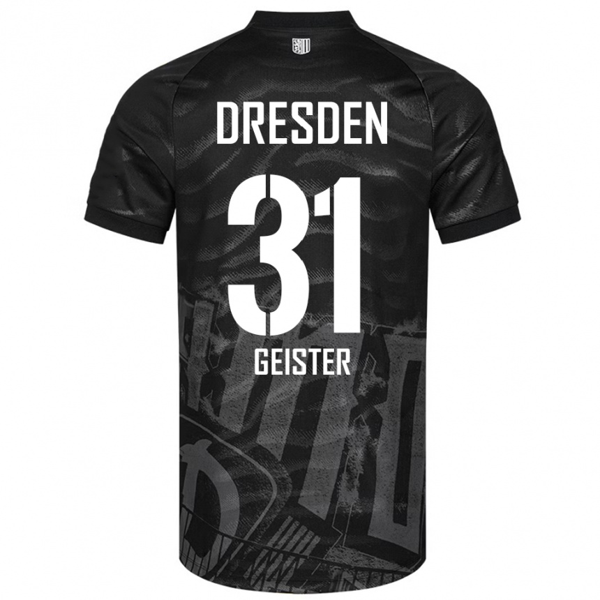 ילדים כדורגל ג׳ניס גייסטר #31 שחור אפור הרחק ג'רזי 2025/26