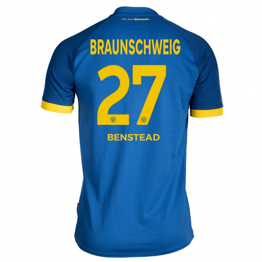 ילדים כדורגל ג׳אקוב בנסטד #27 כחול רויאל צהוב הרחק ג'רזי 2025/26